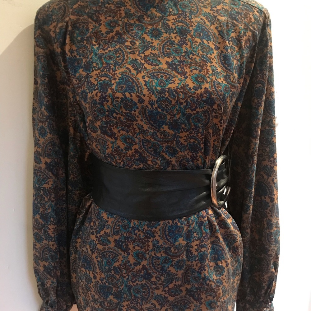 Vintage Christian Dior Chemises Paisley / Floral Print